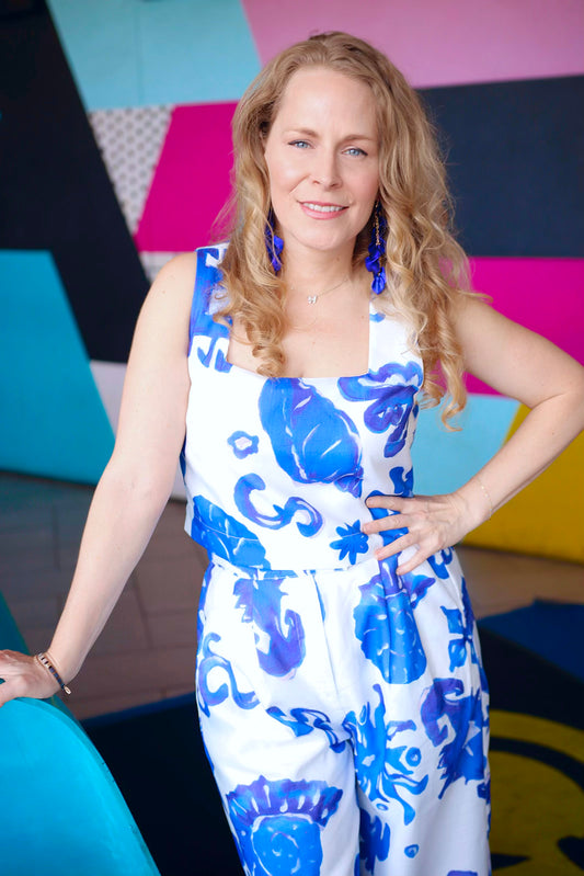 Mara Tropical Print Blouse