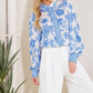Savannah Lane Printed Blouse