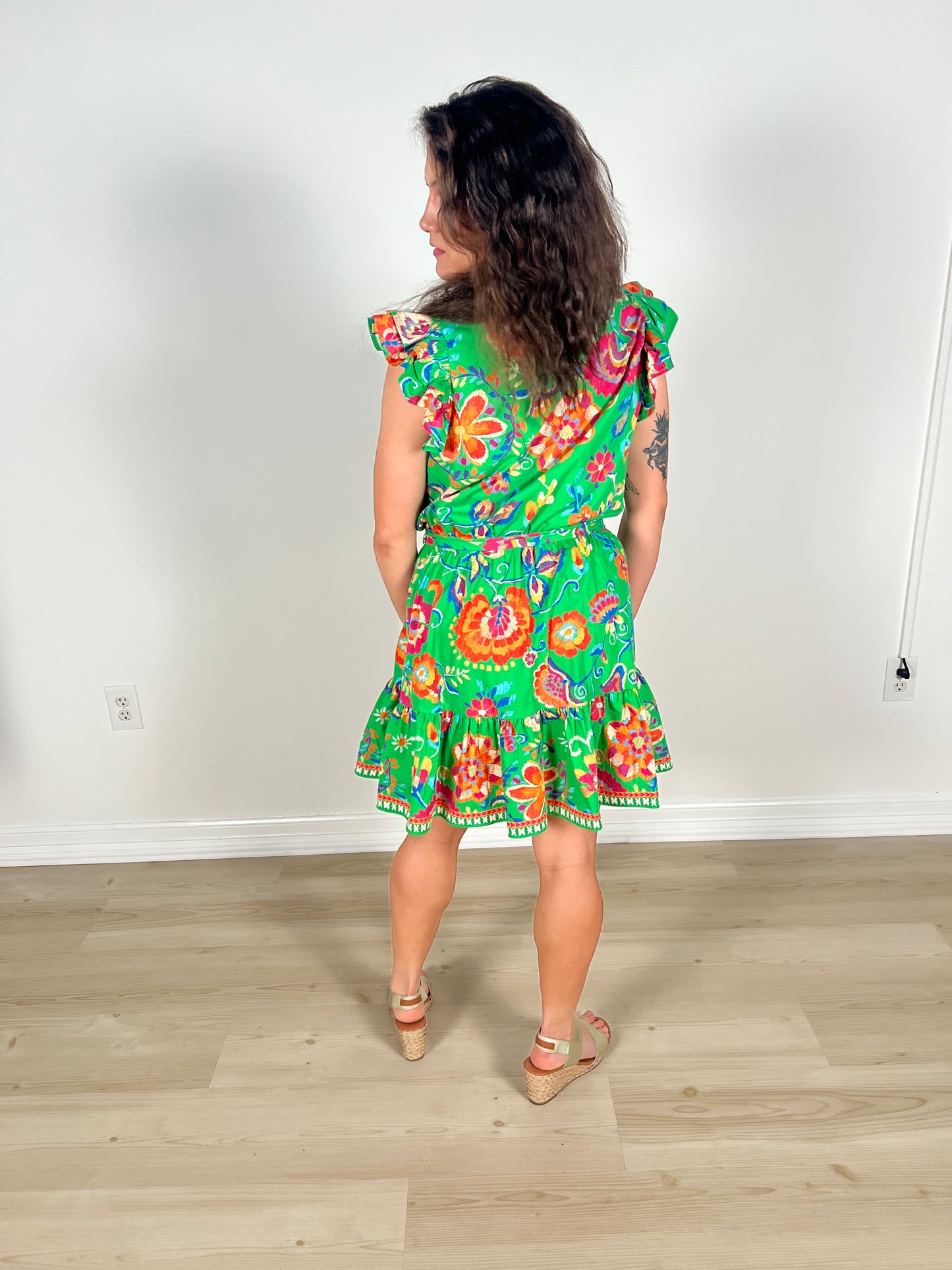 Jade Floral Mini Dress