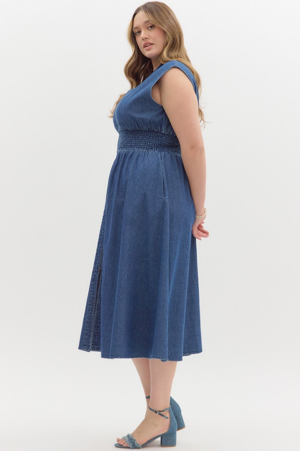 Daisy Denim Midi Dress