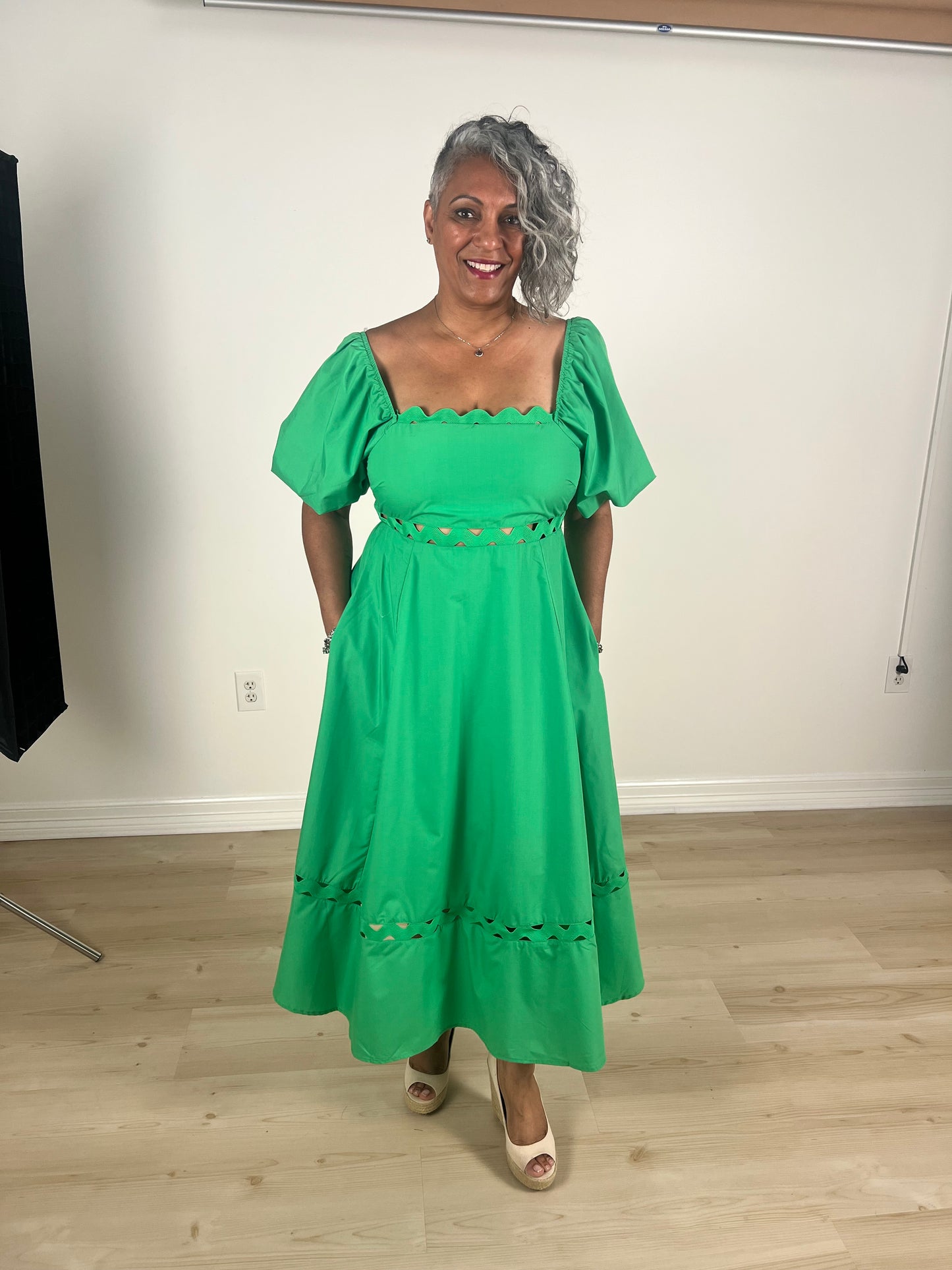 Kelly green dress
