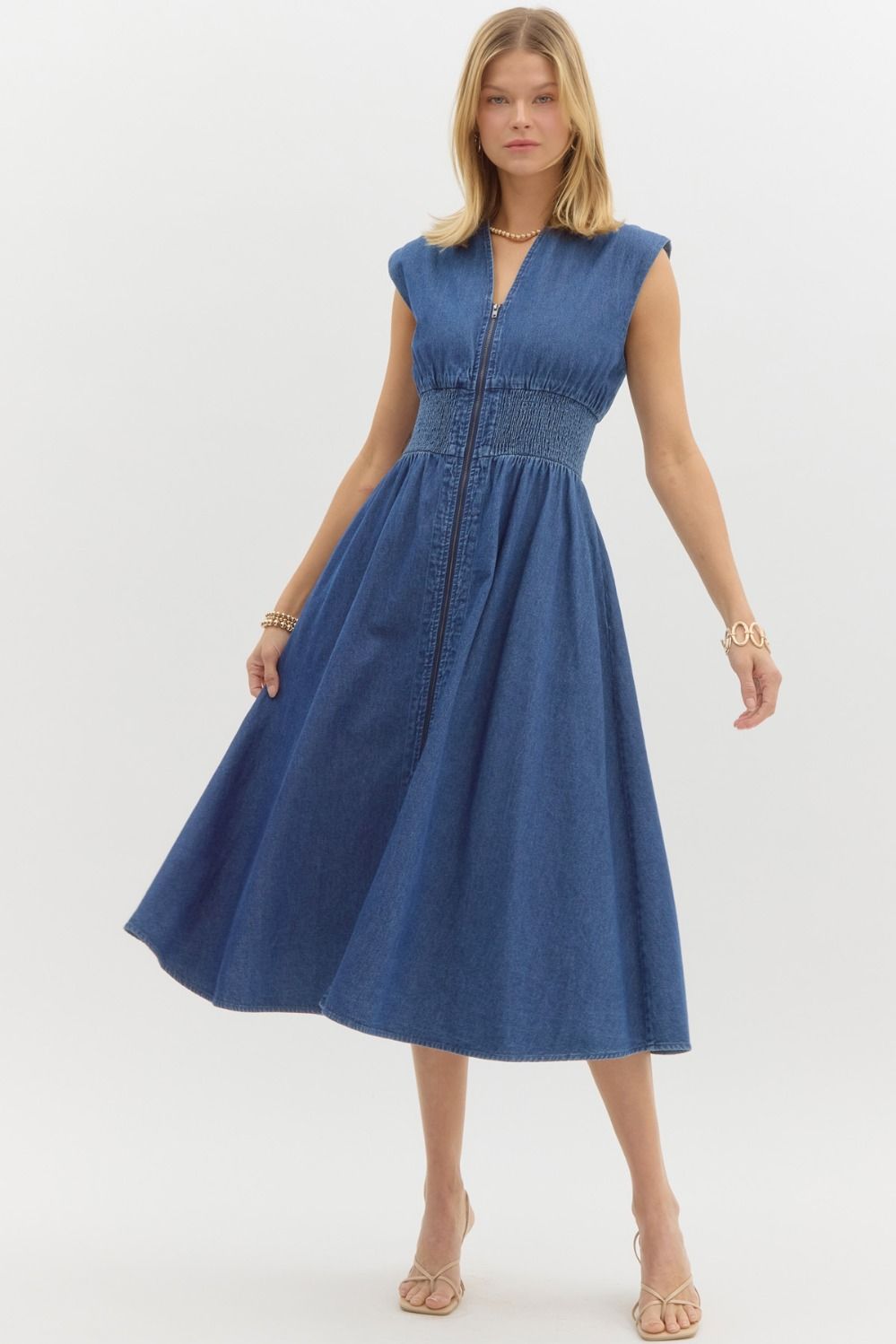 Daisy Denim Midi Dress