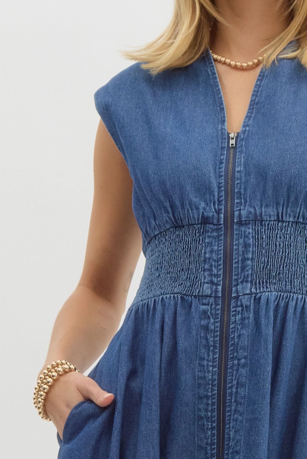 Daisy Denim Midi Dress