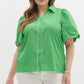 Rebecca Green Button Down Blouse