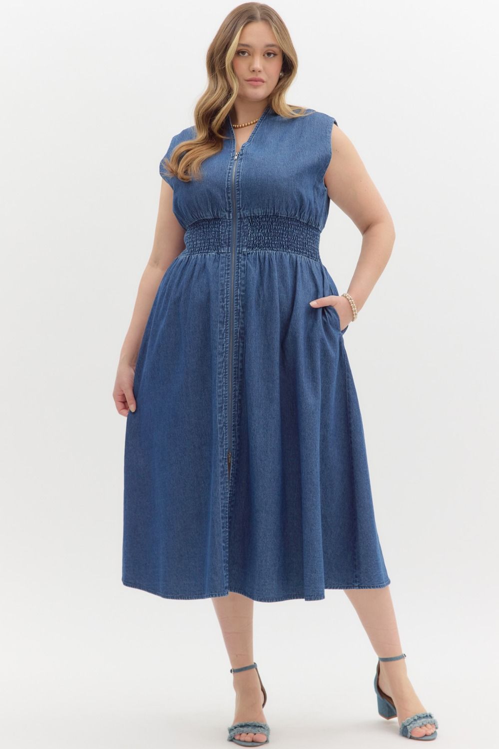 Daisy Denim Midi Dress