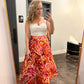 Candance woven midi skirt