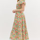 Marigold Floral Midi Dress