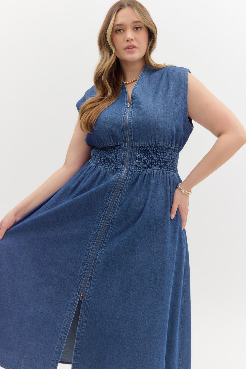 Daisy Denim Midi Dress