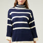 Laura Striped Turtleneck Sweater