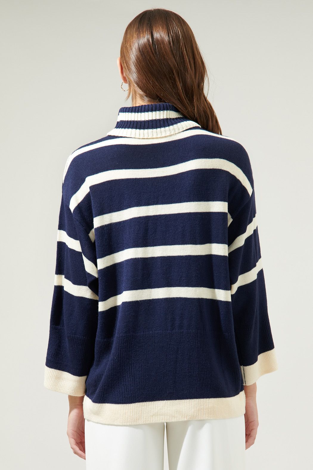 Laura Striped Turtleneck Sweater