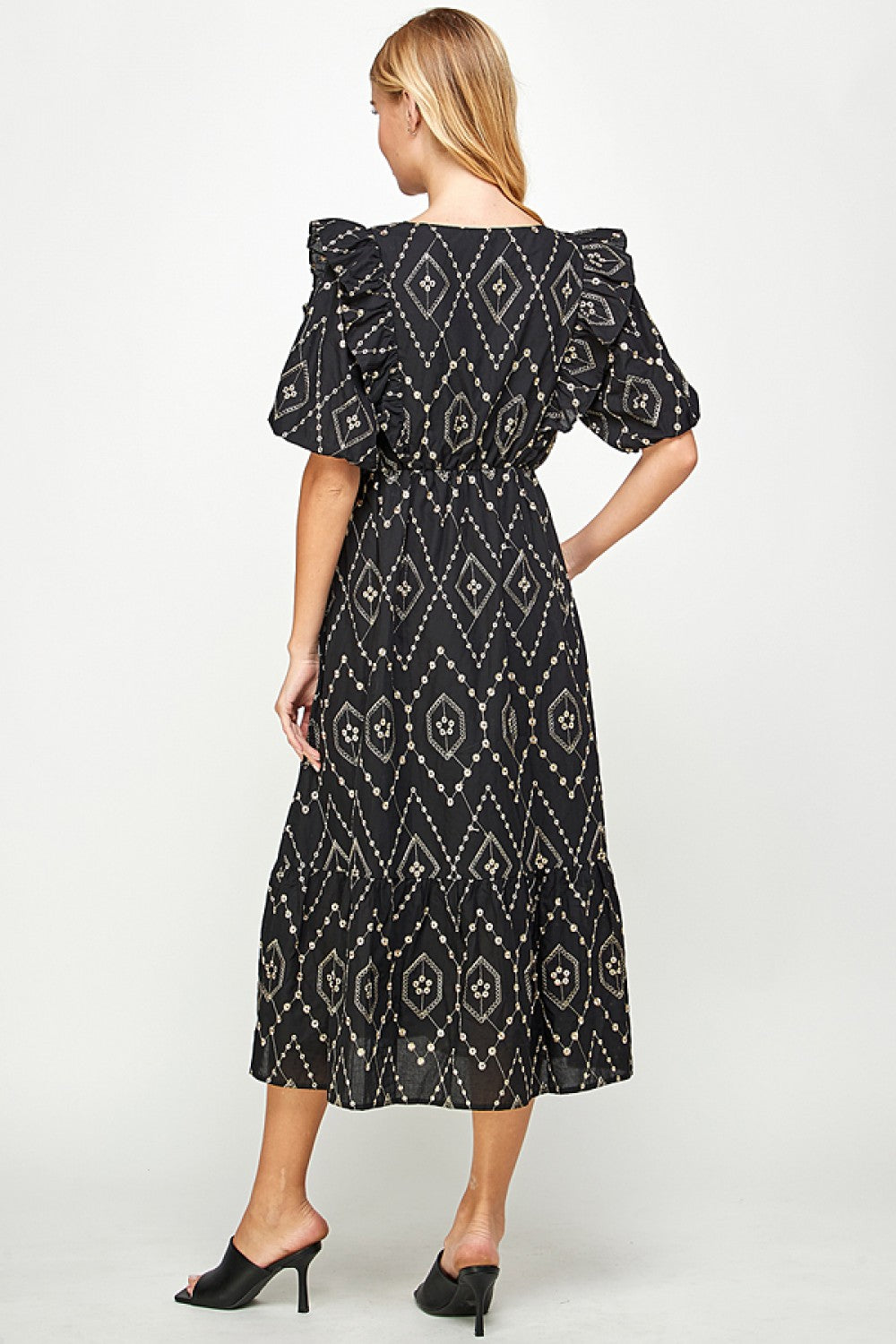 Avery embroidered eyelet dress
