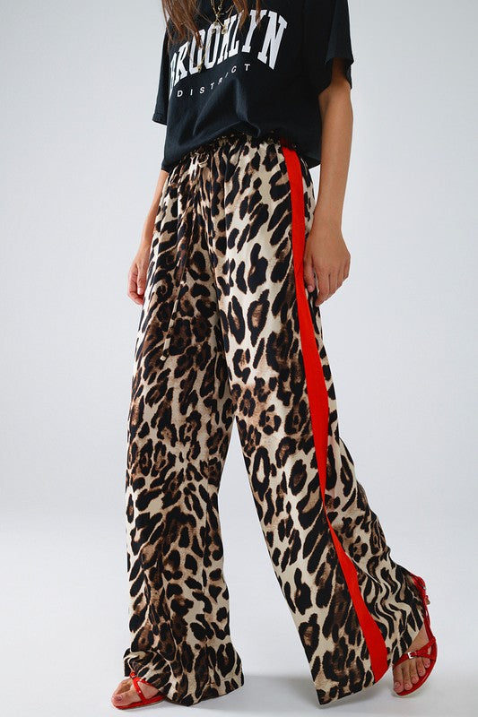 Lydia Leopard Drawstring Pants