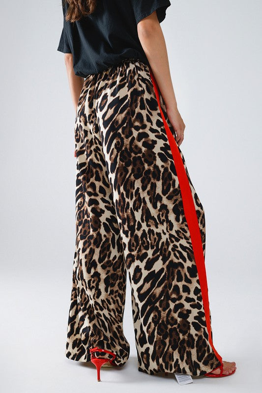 Lydia Leopard Drawstring Pants