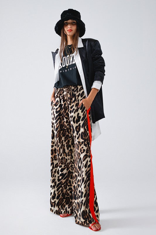 Lydia Leopard Drawstring Pants