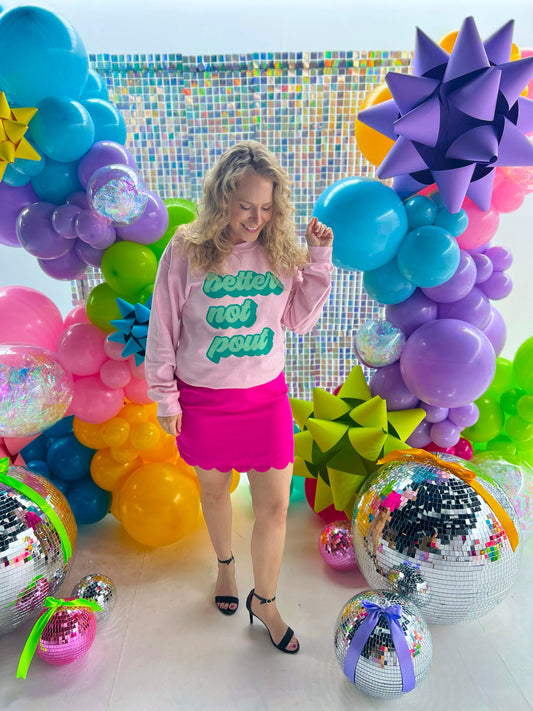 Better Not Pout Christmas Pink Sweatshirt