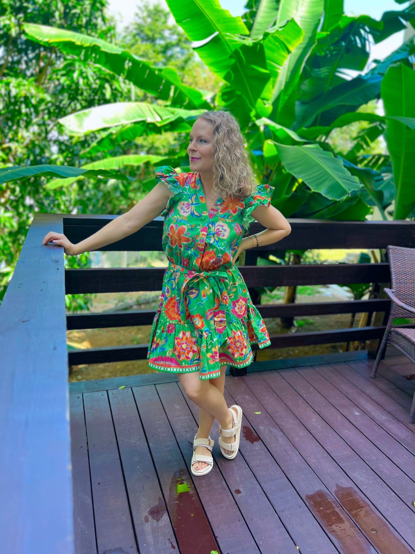 Jade Floral Mini Dress
