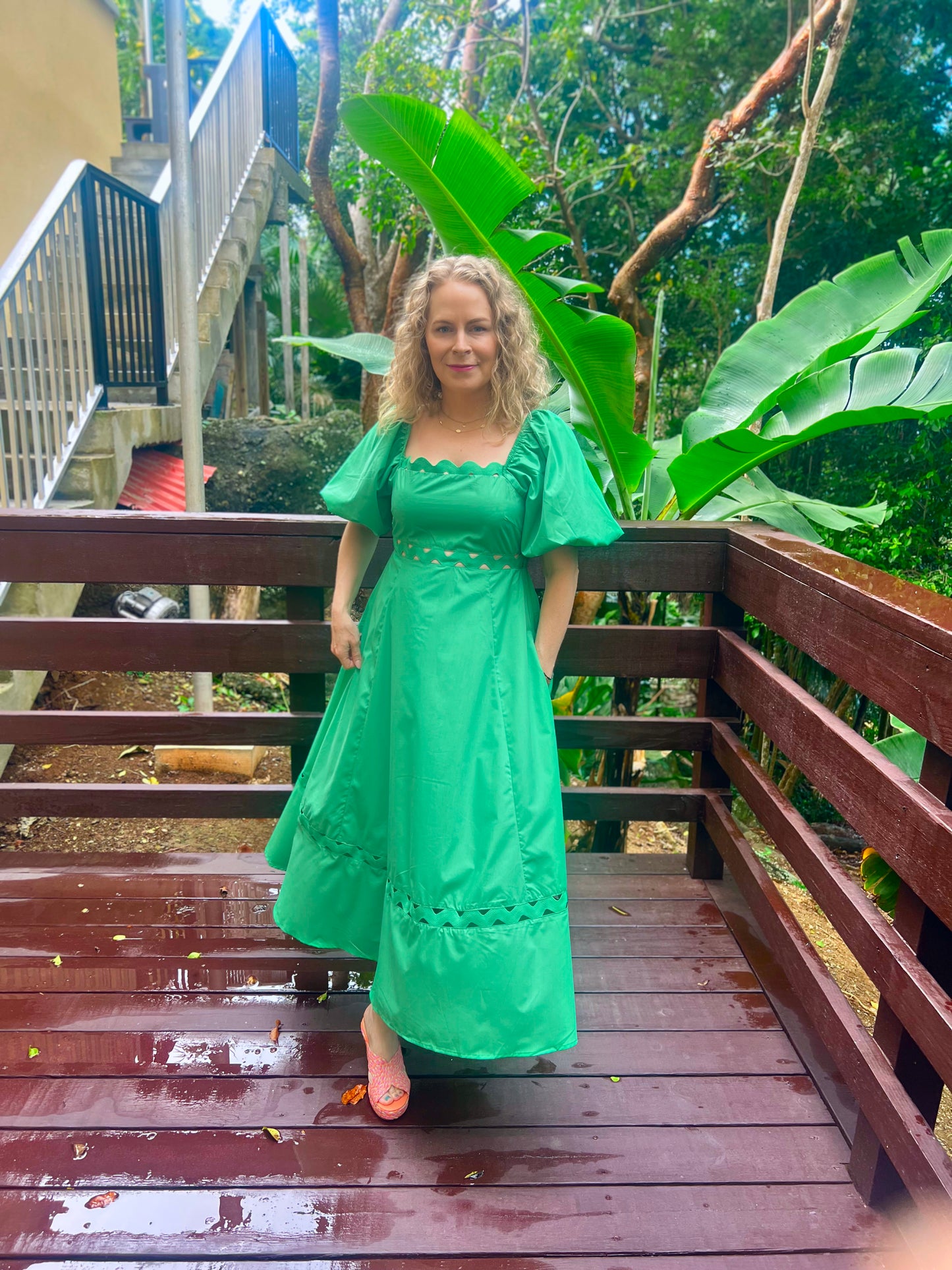 Kelly green dress