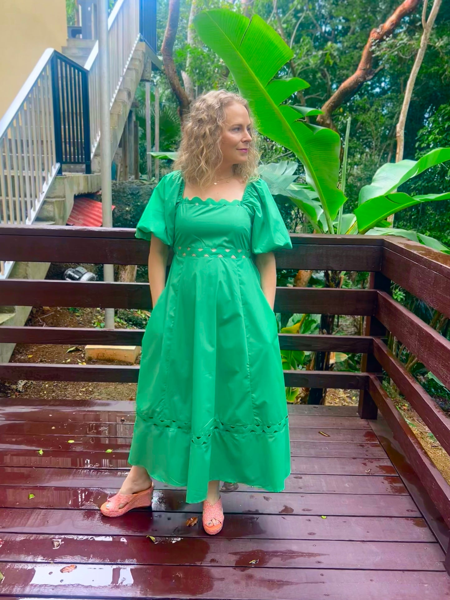 Kelly green dress