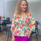 Poppy Flirty Floral Top