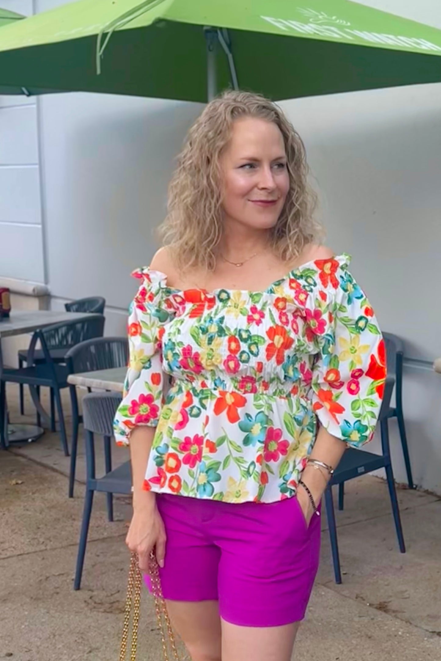 Poppy Flirty Floral Top
