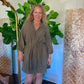 Olive Embroidered Dress