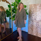 Olive Embroidered Dress