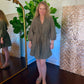Olive Embroidered Dress