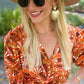 Sedona Rust Ruffle Tiered Dress
