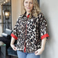 Lydia Leopard Button Down Blouse