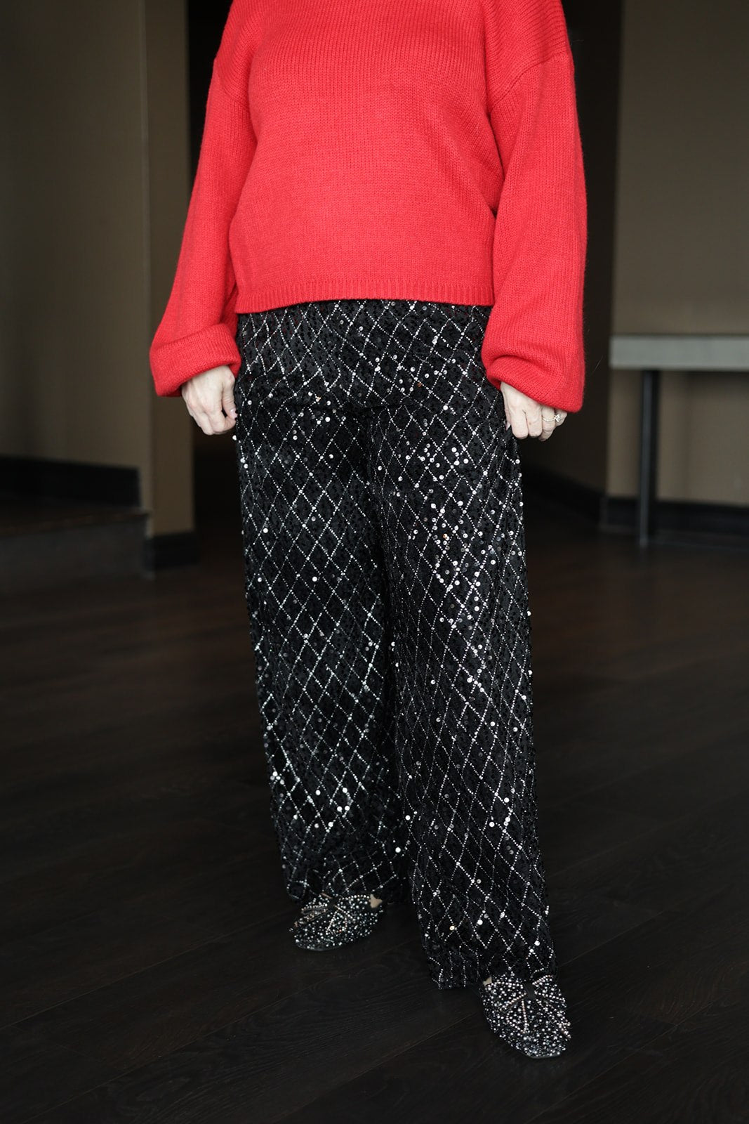 Marlowe Sequin Trousers