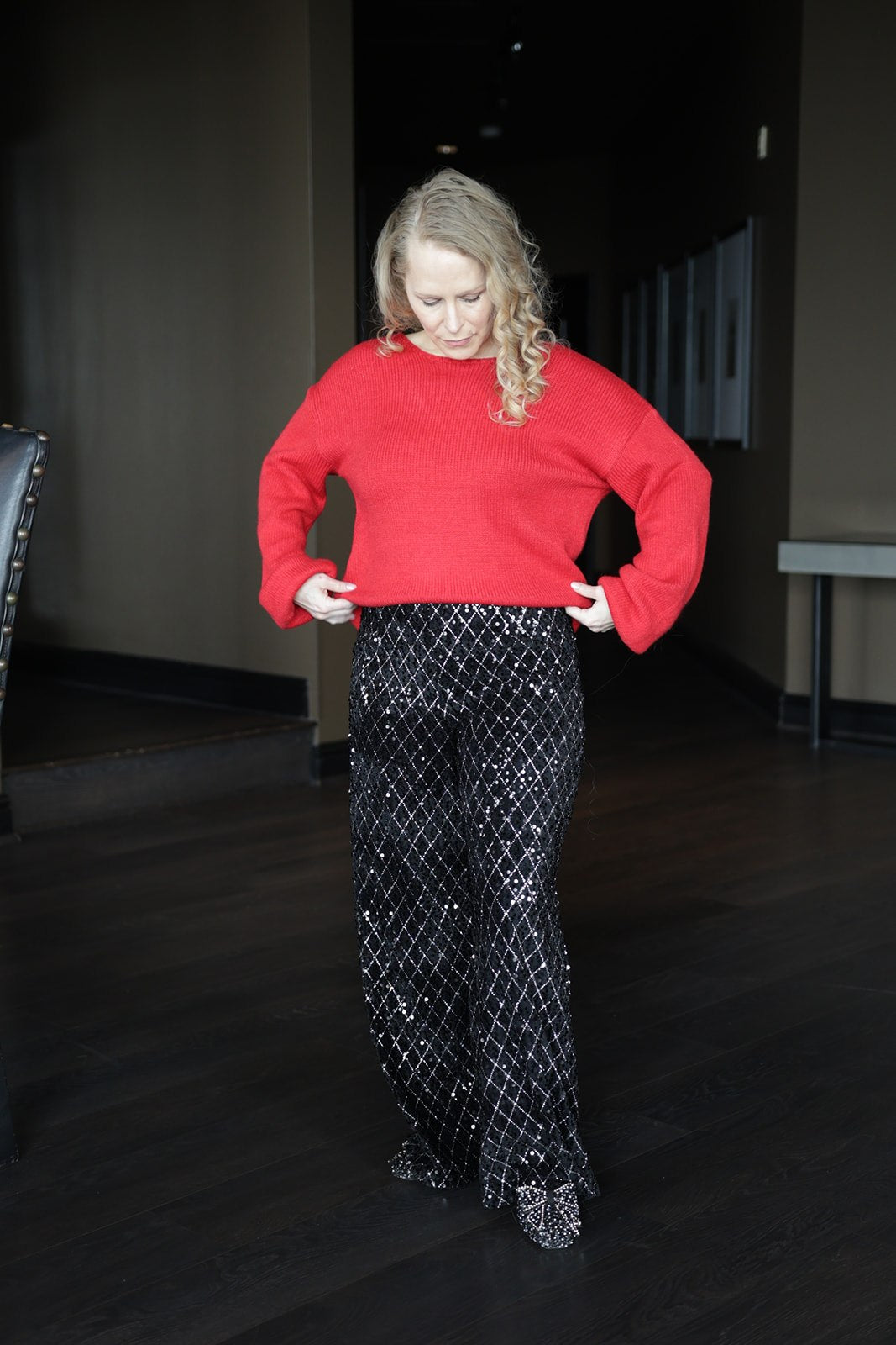 Marlowe Sequin Trousers