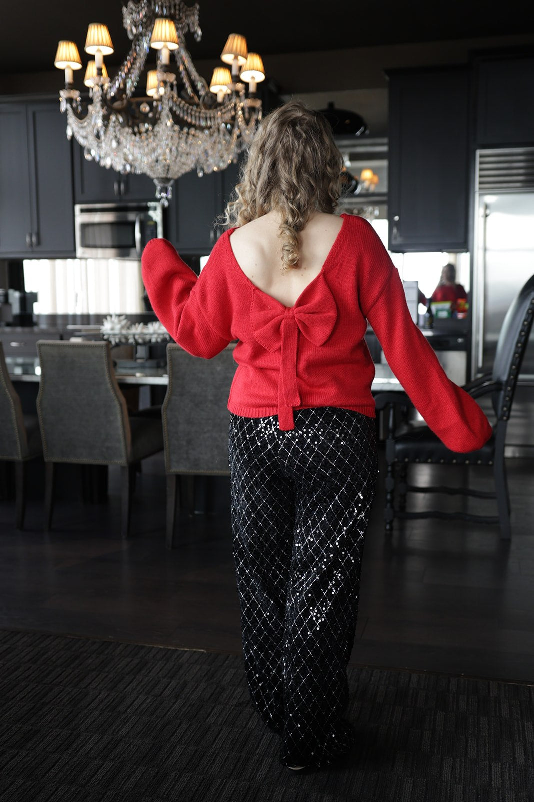 The Scarlett Bow Back Sweater