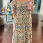 Sabrina Boho Tile Print Midi Dress