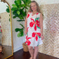 Iris Floral Lace up Ruffled Sundress