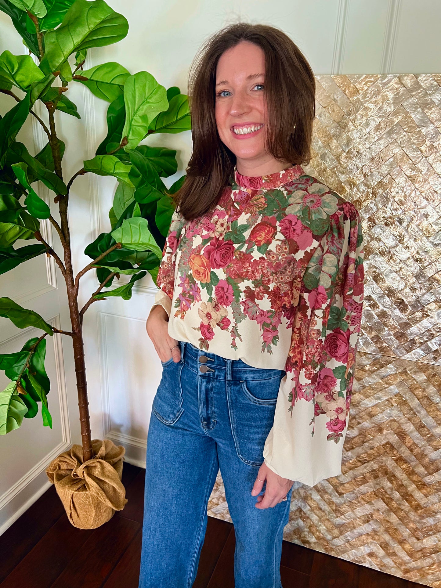 Fiona floral blouse