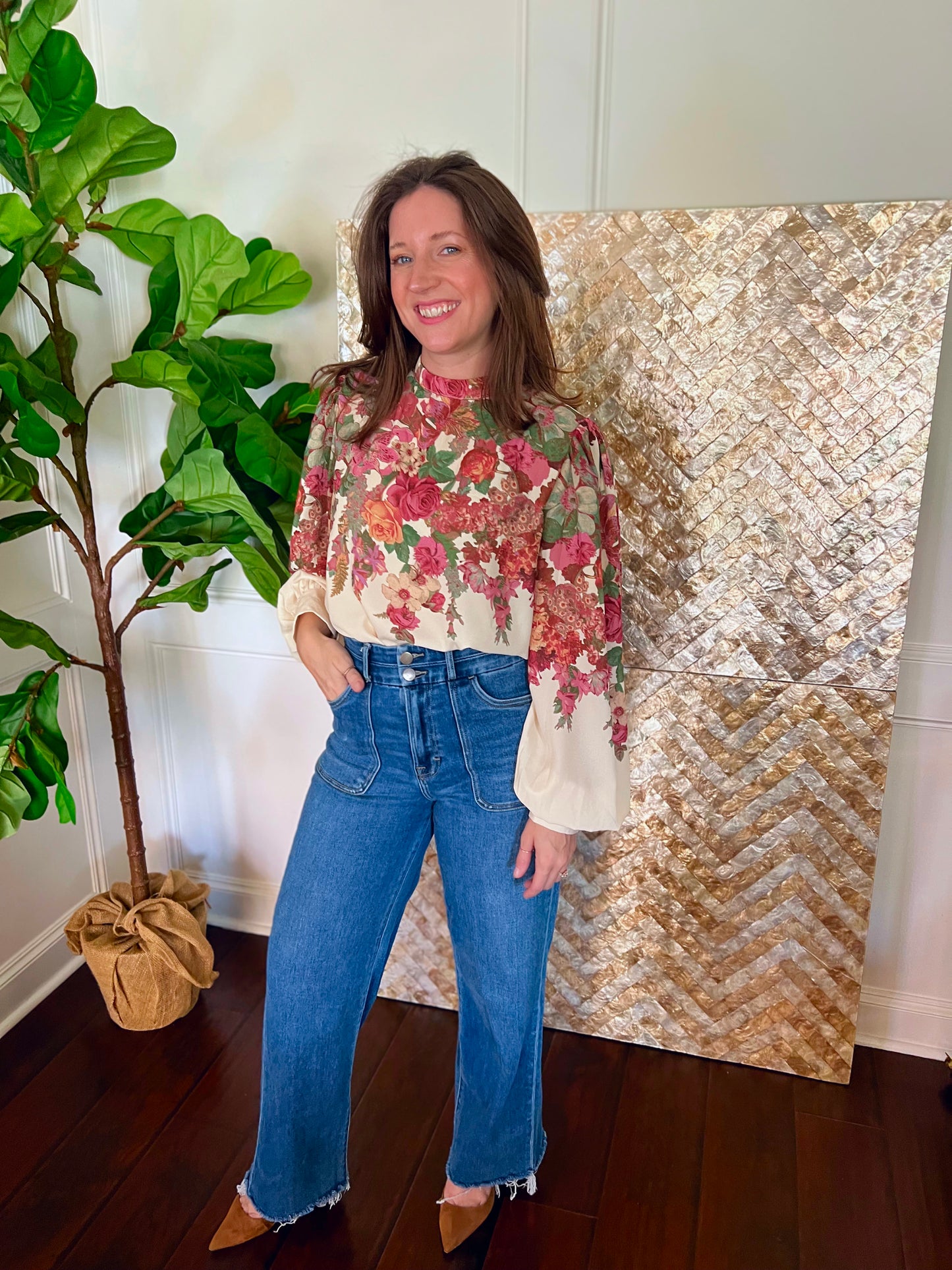 Fiona floral blouse