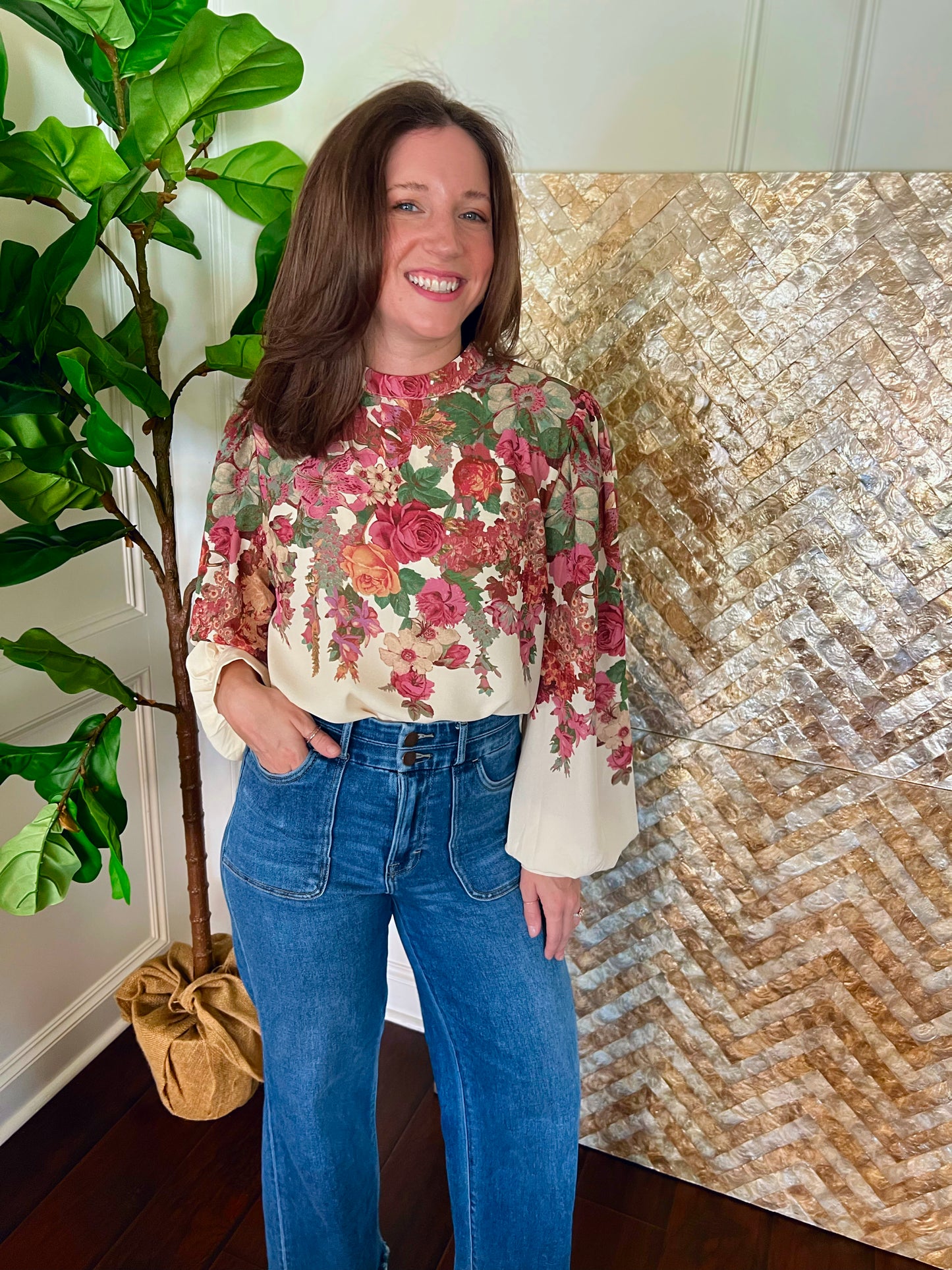 Fiona floral blouse