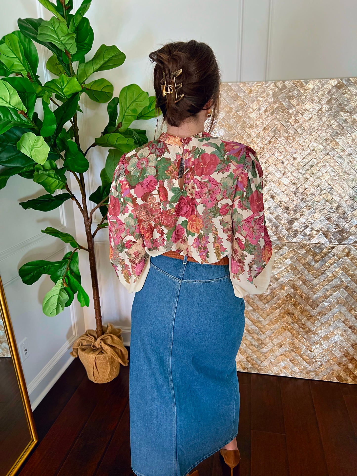 Fiona floral blouse
