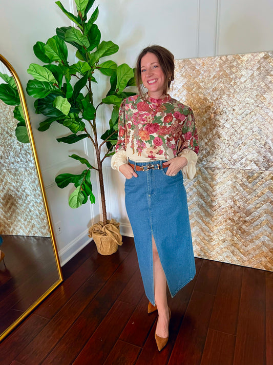 Fiona floral blouse