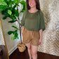 Faux the Record Leather Shorts