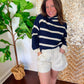 Laura Striped Turtleneck Sweater