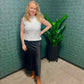 Laurel Pearled High Neck Textured Knit Sweater Vest