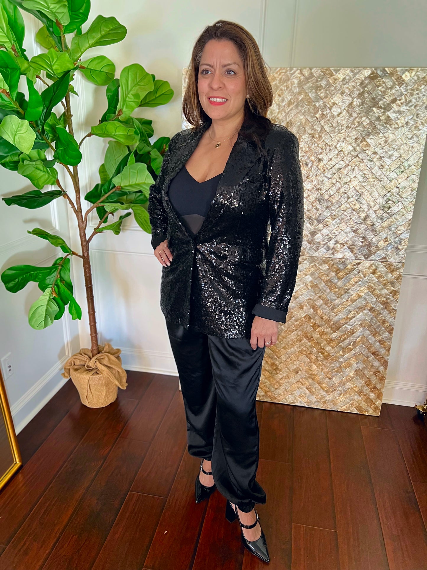 Midnight Shine Sequin Blazer