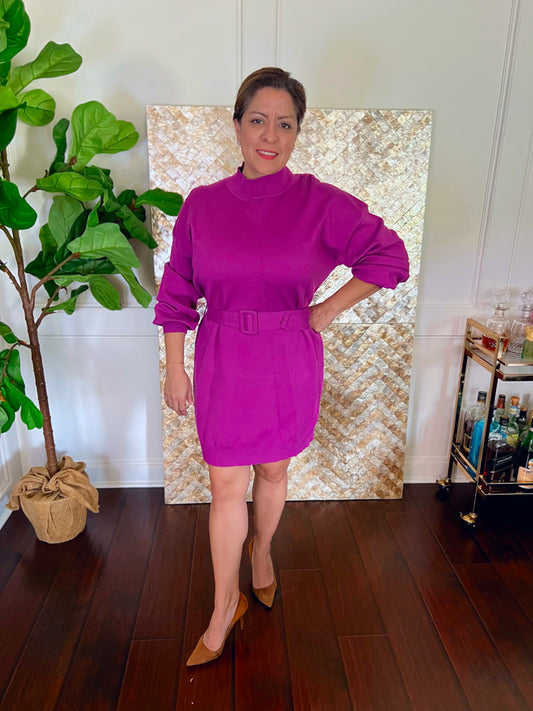 Stevie Violet Sweater Dress
