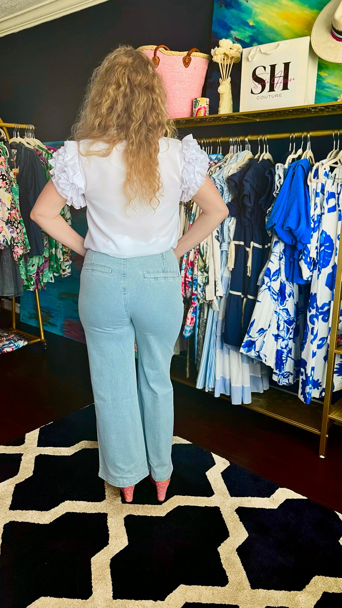 Maeve High waisted denim jean pant