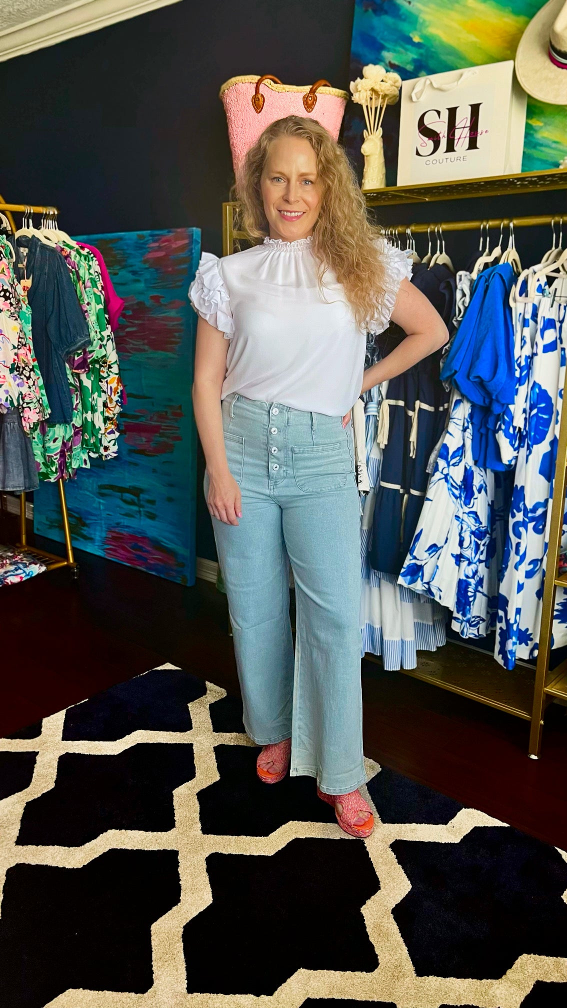 Maeve High waisted denim jean pant