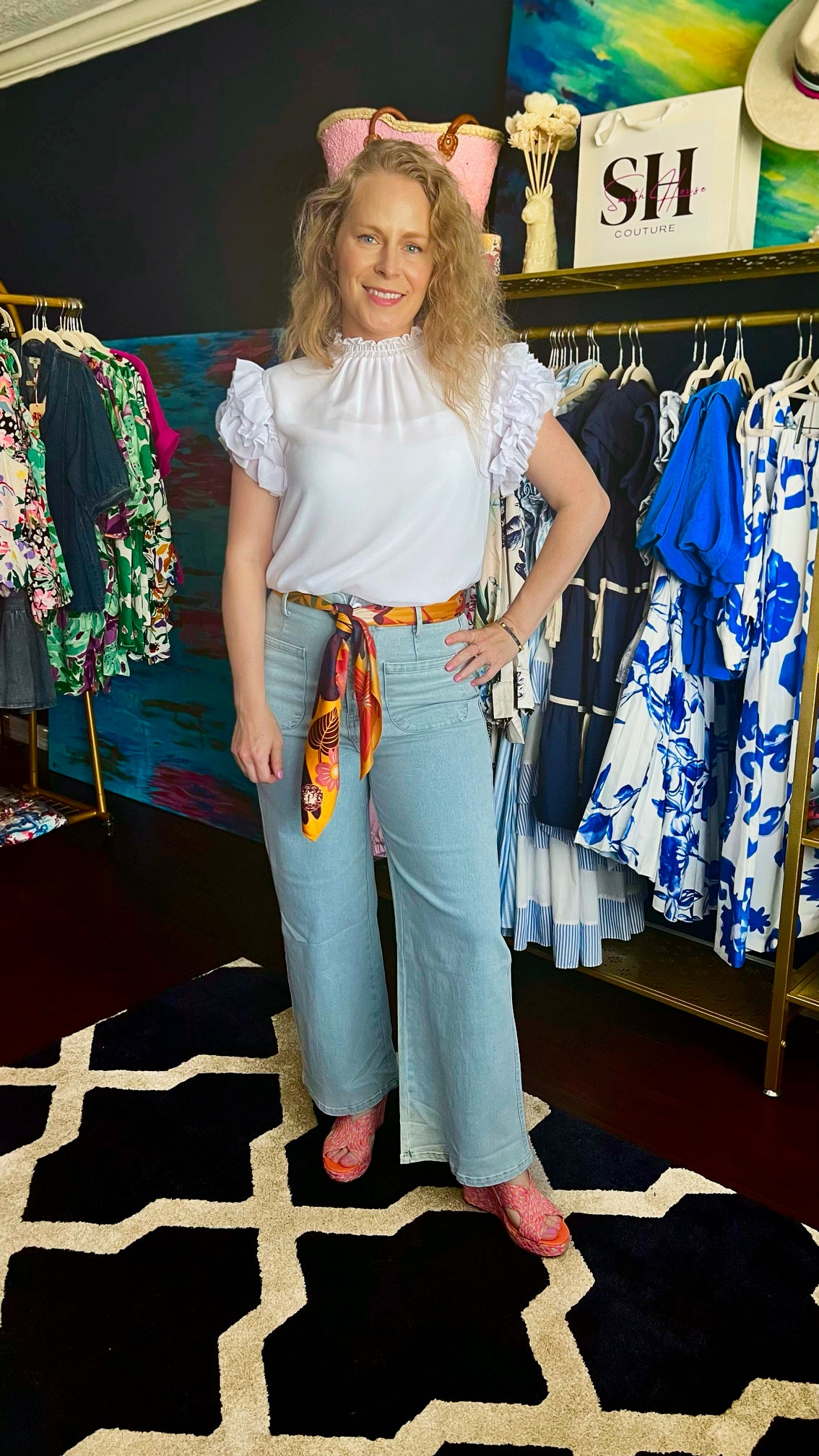 Maeve High waisted denim jean pant