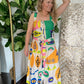Ana Lucia Mixed Print Dress