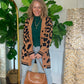 Penny Cheetah Oversized Long Cardigan