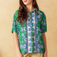 Astrid Printed Button Down Blouse
